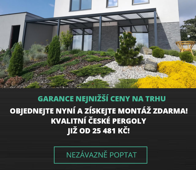 akční sleva na hliníkové pergoly